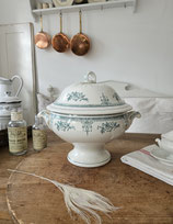 Shabby: Antike Keramik Terrine aus Frankreich
