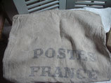 Dekorativer alter großer Postsack Postes France