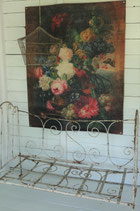 Shabby: Wunderschöner Druck auf Leinen antike Rosen