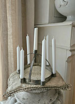 Shabby: Sehr alte schwedische Lucia Krone aus Metall