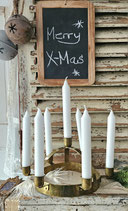 Alte schwedische Lucia Krone aus Messing