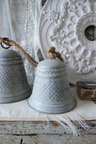 Shabby: Dekorative Zink Weihnachtsglocke