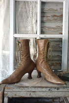 Shabby: Antike viktorianische Damen Schnürstiefel