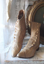Antike viktorianische Damen Knopfstiefel um 1900