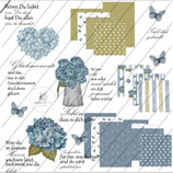 DigiStamp-Set Hortensie
