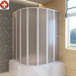 Faltbare Duschtrennwand - Badewannentrennwand 140 x 168cm