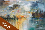 Romantic Evening Lake XL 1 / Oil / SOLD