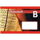 ÖKO-PLUS Notenheft B rot 16 Blatt, 6-zeilig, 1-seitig bedruckt