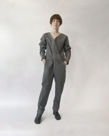 ワンウォッシュデニムオールインワン