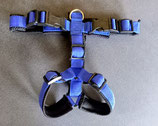 Brustgeschirr royalblau mit schwarzem Mesh