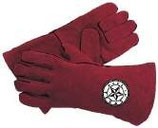 Lederhandschuhe, rot