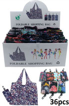 Shopping Bag Pieghevole 40x40cm Portachiavi - 36pz