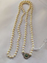 collana di perle naturali con fermaglio gioiello