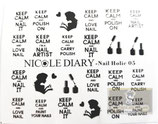 Stickers Keep Calm and Nail