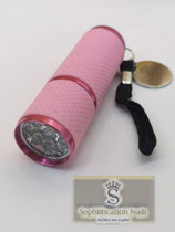 Lampe leds cylindre portative rose