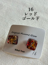 16番　レッド　ゴールド