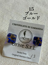 15番 ブルー　ゴールド