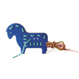 Schnurpfelpony blau