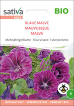 Mehrjährige Blume - BLAUE MALVE
