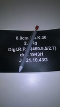 p douille 8.8cm PzGr , 571mm (all)