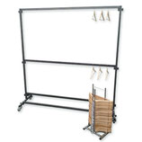 Garderobe 2 meter 50 hangers/nummers