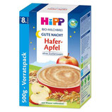 4062300256231 HiPP Bio-Milchbrei Gute Nacht Hafer Apfel 500g