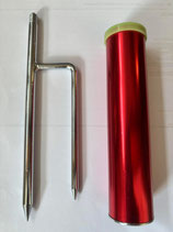 Erdspeer Rutenhalter aus Metall