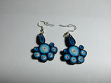 Pendientes Filigrana Solecitos Azules. Colección Filigrana de Papel