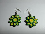 Flores Verdes de Filigrana. Colección Filigrana de Papel