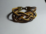 Pulsera Tricolor Nudo Celta Infinito Cuero. Colección Nudos Celtas Cuero.