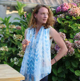 Écharpe Tie & dye en mousseline de soie