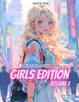 Aeryn Zen - Girls Edition 1 - Anime Coloring Book