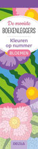 Boekenleggers - Kleuren op nummer: Bloemen
