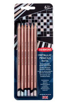 Derwent Metallic Pastel blister 6 pencils