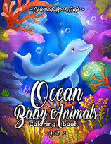 Coloring Book Cafe - Ocean Baby Animals 3