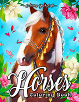 Coloring Book Cafe - Horses