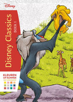 Disney Classics boek 1 - Kleuren op nummer - Nederlandse versie