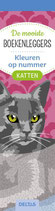 Boekenleggers - Kleuren op nummer: Katten
