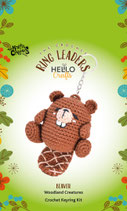 The Knitty Critters Crochet Keyring Kit - Beaver