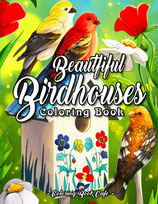 Coloring Book Cafe - Beautiful Birdhouses