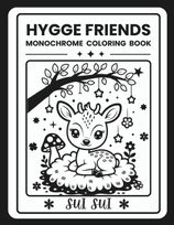 Sui Sui - Hygge Friends - Monochrome Coloring Book