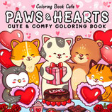 Coloring Book Cafe - Paws & Hearts