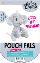 The Knitty Critters Pouch Pals - Ross the Elephant