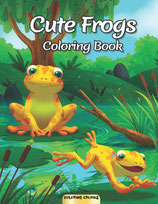 Coloring Crumbs - Cute Frogs Coloring Book