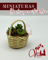 Cesto con lechugas (4513med)