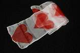 Heart Print Silk Streamer / ハート柄 シルク ストリーマー（1m）