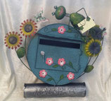 Postkasten "Frosch mit Sonnenblumen"