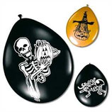 Latexballons Halloween 8er Pack, 30 cm