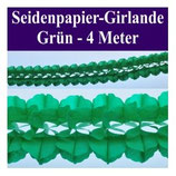 Seidenpapier Girlande grün