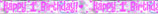 1st Birthday Girl Happy Birthday Banner